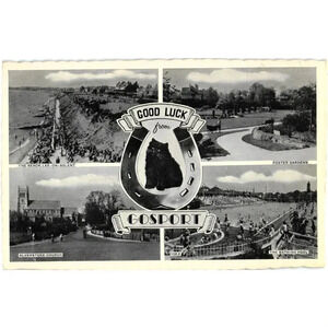 Good Luck from Gosport - Multi-View Postcard
